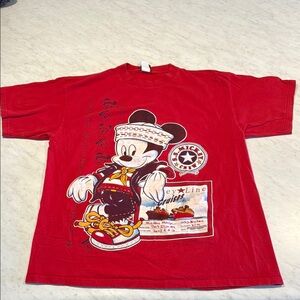 Vintage Mickey Unlimited Red Mickey Mouse Graphic T-Shirt